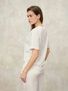 T-shirt donna Blauer Havey con scudo decorato in perline mod  Havey