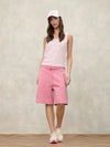 Bermuda Donna Blauer Lane 26SBLDP05058 con coulisse e logo – Rosa
