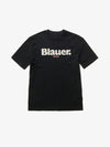 T-shirt Uomo Blauer Ernst 26SBLUH02299 con logo frontale – Nero