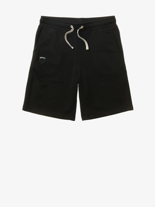 Bermuda Uomo Blauer Summer 26SBLUP05244 con coulisse e logo – Nero
