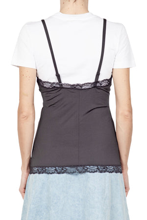 MO5CH1NO JEANS - MOSCHINO MO5CH1NO JEANS - Moschino - T-shirt con top - 430109 - Nero da donna
