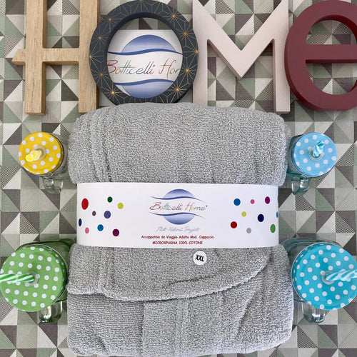 Accappatoio Unisex Botticelli Home in Microspugna di Puro Cotone Ponza