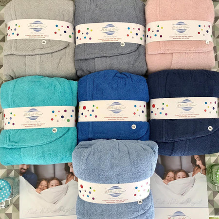 Accappatoio Unisex Botticelli Home in Microspugna di Puro Cotone Ponza