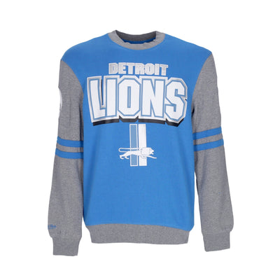 MITCHELL & NESS Felpa Girocollo Uomo Nfl All Over Crew 2.0 Detlio Original Team Colors da uomo