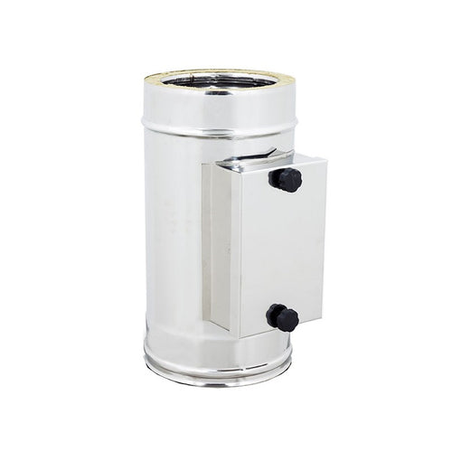 Modulo raccolta incombusti inox doppia parete Di 80 - De 130 mm