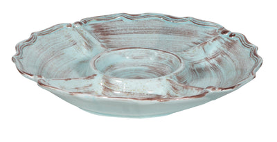 Biscottini ANTIPASTIERA CENTRO TAVOLA IN CERAMICA DI BASSANO MADE IN ITALY