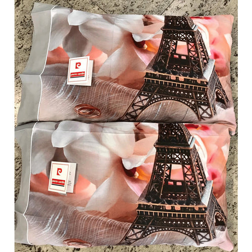 Coppia Federe Cuscino Pierre Cardin in Stampa Digitale Love Paris