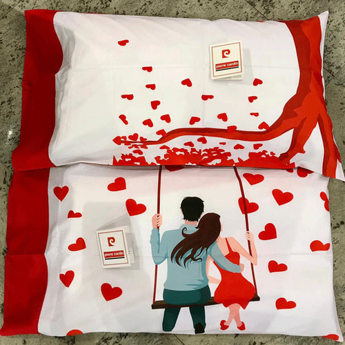 Coppia Federe Cuscino Pierre Cardin in Stampa Digitale Altalena