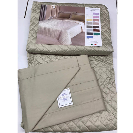 Completo Lenzuola Matrimoniale Botticelli Home Satin in Raso di Cotone