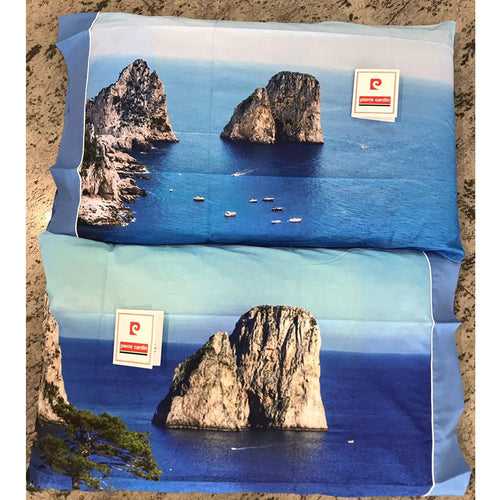 Coppia Federe Cuscino Pierre Cardin in Stampa Digitale Capri