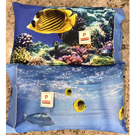 Coppia Federe Cuscino Pierre Cardin in Stampa Digitale Barriera Corallina