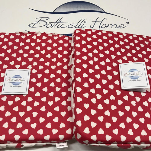 Coppia Cuscini Coprisedie Botticelli Home Progress Cuore Piccolo