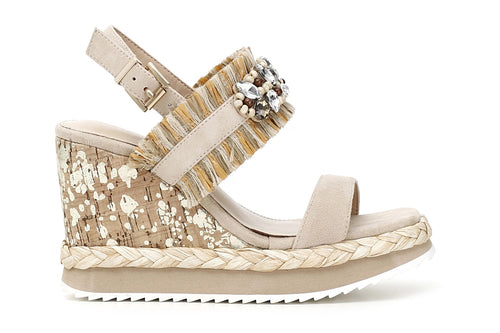 SANDALO FRATE RAFFIA MULTI E STRASS