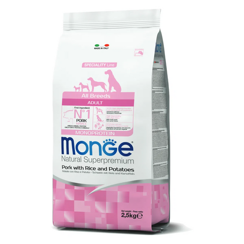 Monge Speciality Line Monoprotein secco Cani Adulti maiale riso e patate