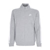 Nike Felpa Collo Alto Uomo Sportswear Club Bb Track Jacket Dk Grey Heather/white da uomo