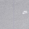 Nike Felpa Collo Alto Uomo Sportswear Club Bb Track Jacket Dk Grey Heather/white da uomo