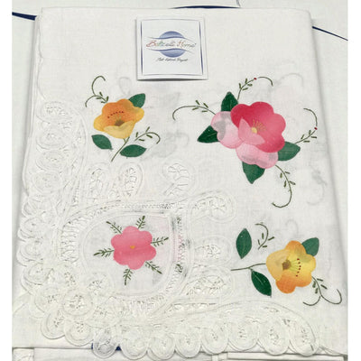 Servizio da Tavola Botticelli Home Varie Misure Ricamato a Mano Spring