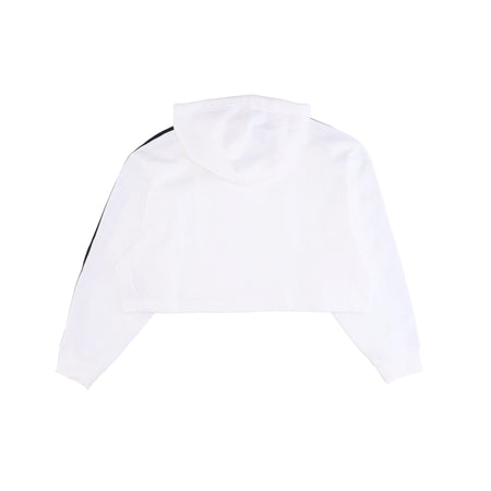 Adidas Felpa Cappuccio Corta Donna Short Hoodie White da donna