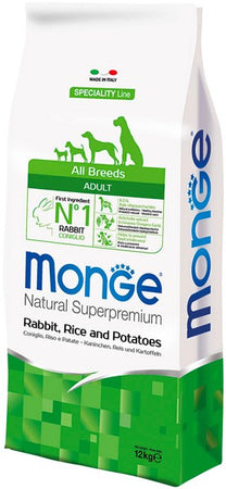 Monge Speciality Line Monoprotein secco Cani Adulti coniglio riso e patate