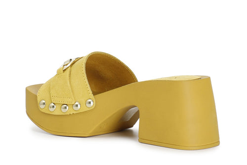 CIABATTA IN PELLE SCAMOSCIATA CON MORSETTO