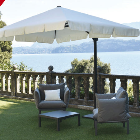 Ombrellone Laterale da esterno Retrattile con volanti Varie Dimensioni California Maffei