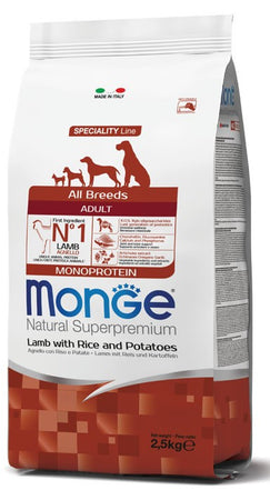Monge Speciality Line Monoprotein secco Cani Adulti agnello riso e patate
