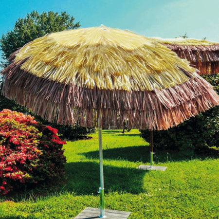 Ombrellone di Design in Rafia Vari Colori Tulum Maffei