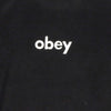 OBEY Felpa Girocollo Uomo Lowercase Crew Specialty Fleece Black da uomo