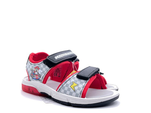 Super Mario Sandali Bambino Black Red