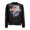 PHOBIA Felpa Leggera Girocollo Uomo Snake Crewneck Black da uomo