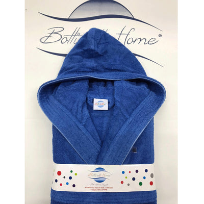 Accappatoio Unisex con Cappuccio Botticelli Home in Spugna di Puro Cotone Progress