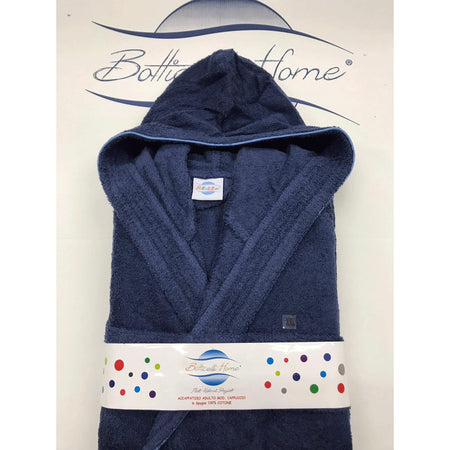 Accappatoio Unisex con Cappuccio Botticelli Home in Spugna di Puro Cotone Progress