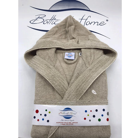 Accappatoio Unisex con Cappuccio Botticelli Home in Spugna di Puro Cotone Progress