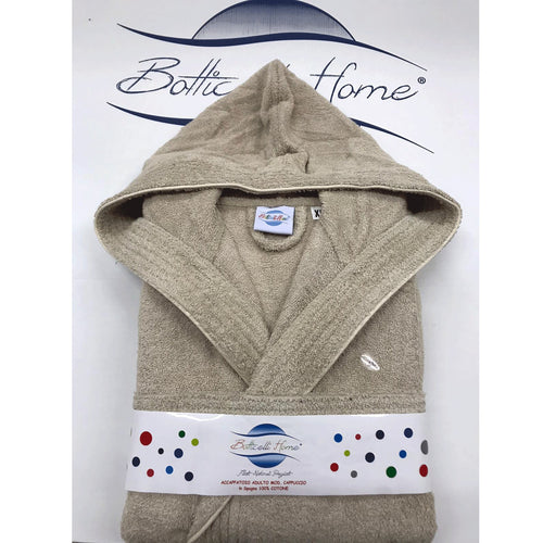 Accappatoio Unisex con Cappuccio Botticelli Home in Spugna di Puro Cotone Progress