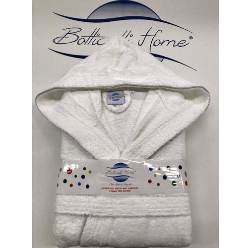 Accappatoio Unisex con Cappuccio Botticelli Home in Spugna di Puro Cotone Progress