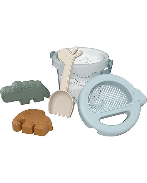 Set Giocattoli per Sabbia - 5 pezzi - Deer Friends Blu/Multicolor Done By Deer