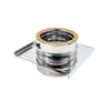 Piastra intermedia inox doppia parete Di 100 - De 150 mm