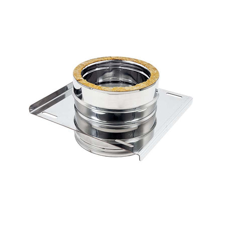 Piastra intermedia inox doppia parete Di 100 - De 150 mm