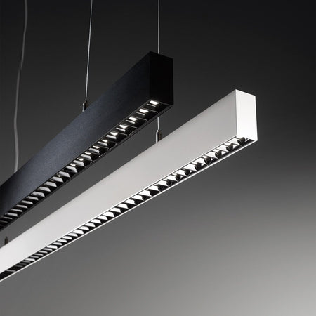 Lampada Lineare Office Alluminio Bianco Led 30W 4000K Luce Naturale