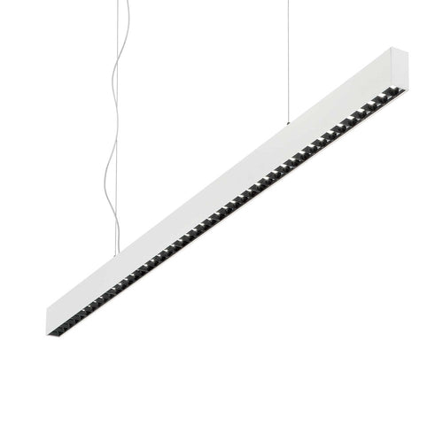 Lampada Lineare Office Alluminio Bianco Led 30W 4000K Luce Naturale
