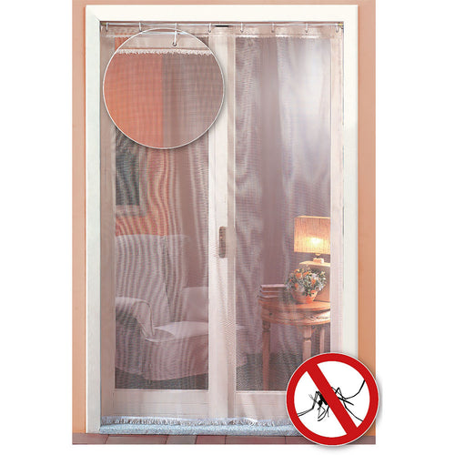 TENDA ZANZARIERA CON ANELLI 'MOSCHITO' BIANCA CM 140 X 250 - DF 3143910