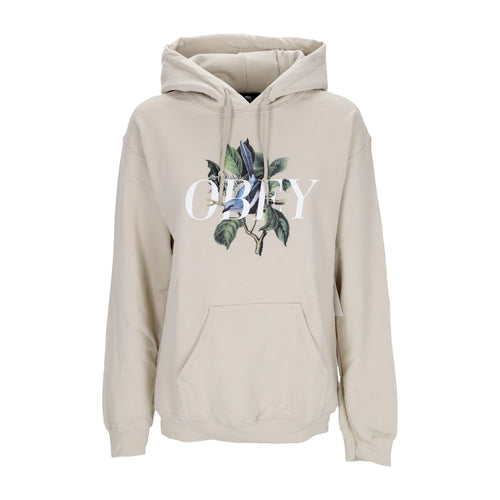 OBEY Felpa Cappuccio Donna Bird Old School Pullover Hood Sand da donna