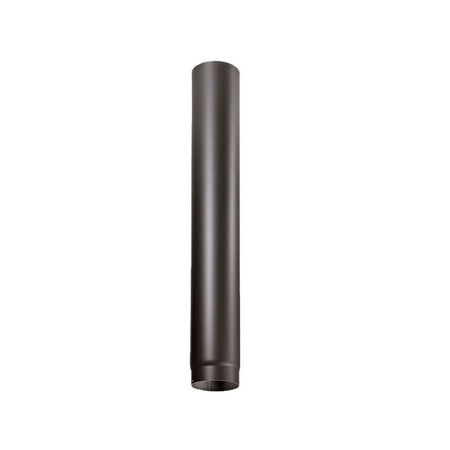 Tubo nero diametro 15cm lunghezza 25cm per stufa a legna in acciaio al carbonio