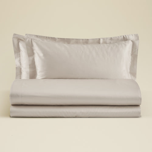 Completo Lenzuola Matrimoniale in Raso di Cotone Ametista