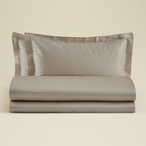 Completo Lenzuola Matrimoniale in Raso di Cotone Ametista