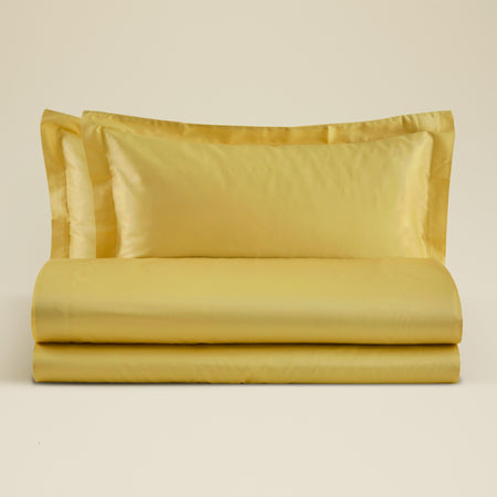 Completo Lenzuola Matrimoniale in Raso di Cotone Ametista