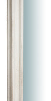 Biscottini SPECCHIERA DA PARETE VERTICALE/ORIZZONTALE IN LEGNO FINITURA BIANCO ANTICATO L64XPR5XH89 CM MADE IN ITALY