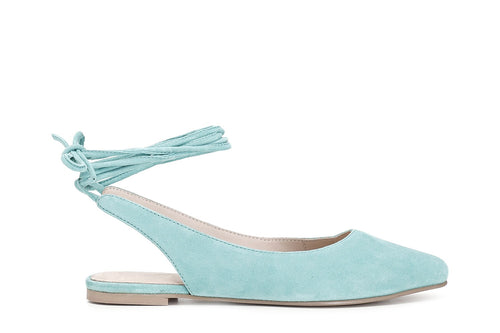 BALLERINA IN PELLE SCAMOSCIATA CON SCHIAVA