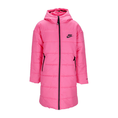 Nike Piumino Lungo Donna Therma Fit Repel Hooded Parka Pinksicle/black/black da donna