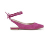 BALLERINA IN PELLE SCAMOSCIATA CON SCHIAVA